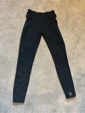 Bombshell Sportswear Black High-Waist Sculpting Leggings with Side Tabs